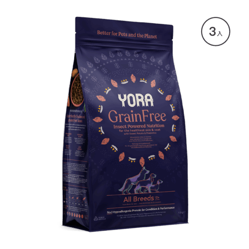 YORA無穀全犬種完整配方1.5kg x3入