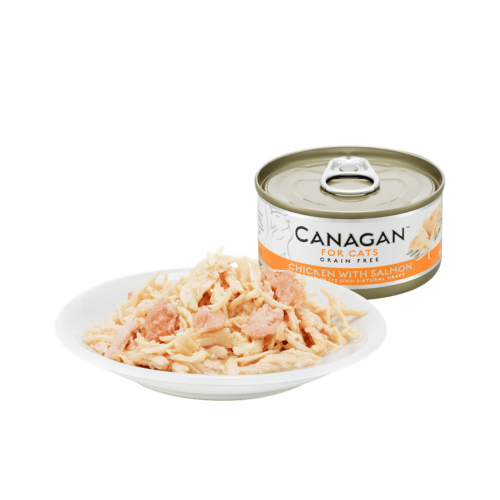 卡納根雞肉佐鮭魚(貓)75g x12入