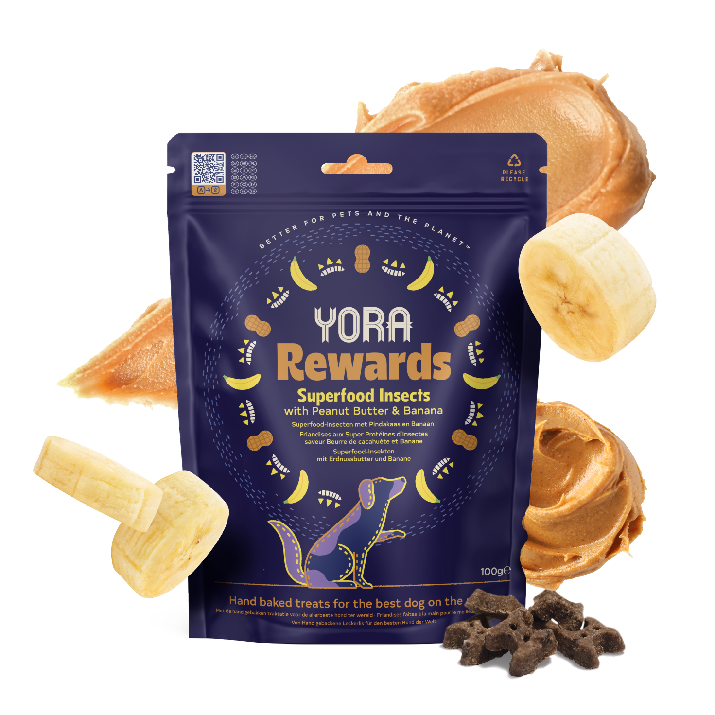 - 新型態蛋白質 - 黑水虻 - 狗狗餅乾 -